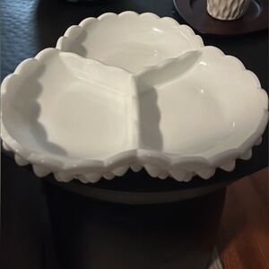 Fenton White Hobnail Milk Glass Decor Bowl